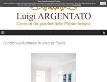 Tablet Screenshot of physiotherapie-argentato.de